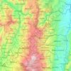 Carte topographique Caldas, carte du relief, carte des altitudes