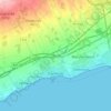 Carte topographique Cambrils, carte du relief, carte des altitudes