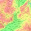 Carte topographique Taiyuan, altitude, relief