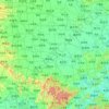 Carte topographique 淮河, altitude, relief
