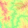 Carte topographique Tubo, carte du relief, carte des altitudes