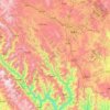 Carte topographique Chuxiong, altitude, relief