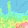 Carte topographique Δήμος Πλατανιά, altitude, relief