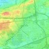 Carte topographique Bab Ezzouar, relief, altitude