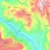 Carte topographique Fredonia, carte du relief, carte des altitudes
