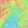 Carte topographique Hiroshima, altitude, relief