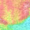Carte topographique Jincheng, altitude, relief