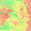 Carte topographique Marne, relief, altitude