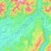 Carte topographique Belluno, carte du relief, carte des altitudes