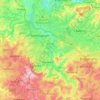 Carte topographique Bafoussam III, altitude, relief