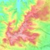 Carte topographique Pujaudran, altitude, relief