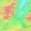 Carte topographique Haut-Rhin, relief, altitude