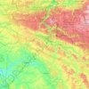 Carte topographique Ardennes, relief, altitude