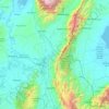 Carte topographique Cesar, carte du relief, carte des altitudes