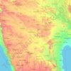 Carte topographique Krishna River, carte du relief, carte des altitudes