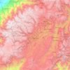Carte topographique Cuenca, carte du relief, carte des altitudes