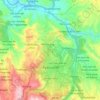 Carte topographique Ayacucho, carte du relief, carte des altitudes
