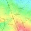 Carte topographique Castine-en-Plaine, altitude, relief