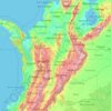 Carte topographique Magdalena, carte du relief, carte des altitudes