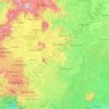 Carte topographique Noun, altitude, relief
