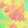 Carte topographique Hauts-Plateaux, altitude, relief