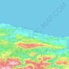 Carte topographique Llanes, carte du relief, carte des altitudes