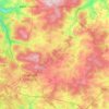 Carte topographique Libramont-Chevigny, carte du relief, carte des altitudes