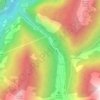 Carte topographique Trient, carte du relief, carte des altitudes