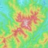 Carte topographique 黄山国家风景名胜区, altitude, relief