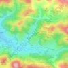 Carte topographique Ríu Allones, carte du relief, carte des altitudes